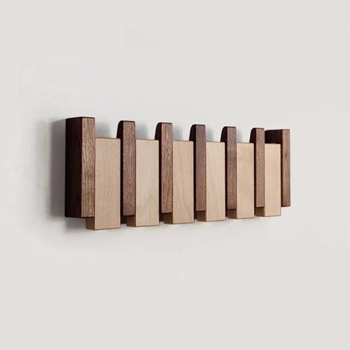 Knagerække i træ til væg – foldbare kroge med minimalistisk design