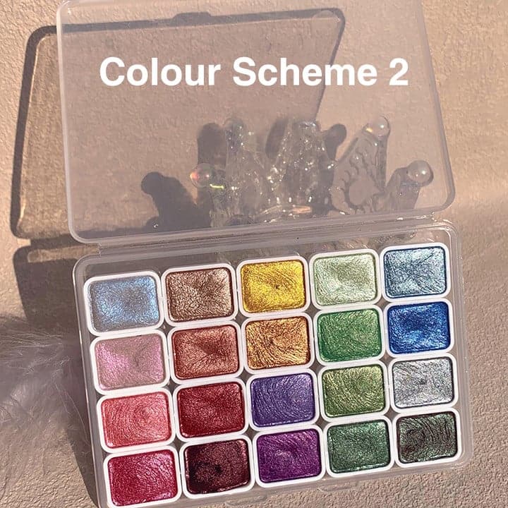 Akvarelfarvesæt i mange farver - ColorCrafter