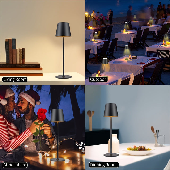 Elegant trådløs bordlampe – Moderne og praktisk