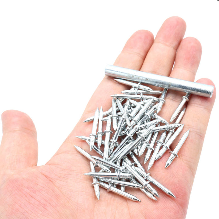 Dobbelthovedede afslutningsstifter med hjælpeværktøj - Drill-Free, Hidden-Head Installation