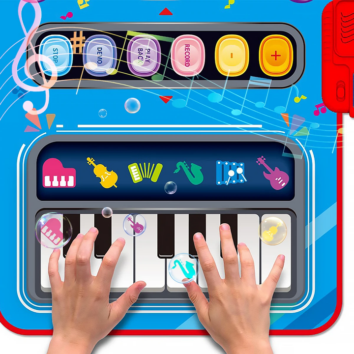 SoundSteps – Musikmåtte 2-i-1 med klaver og trommer