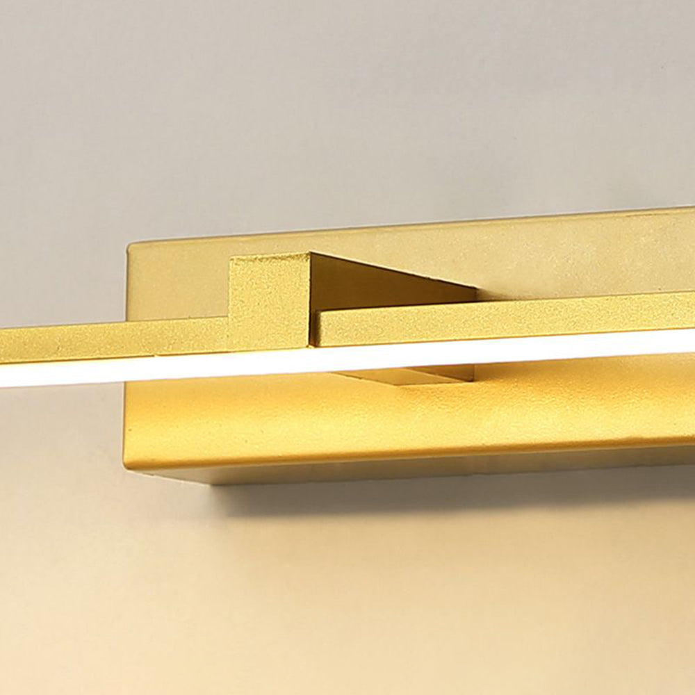 Lineært sekskantet spejl vægglampe – moderne vanity til badeværelse og soveværelse