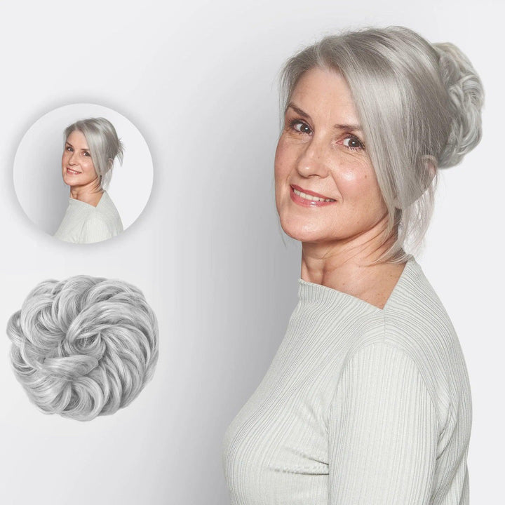 BunPop hårforlængelses-scrunchie