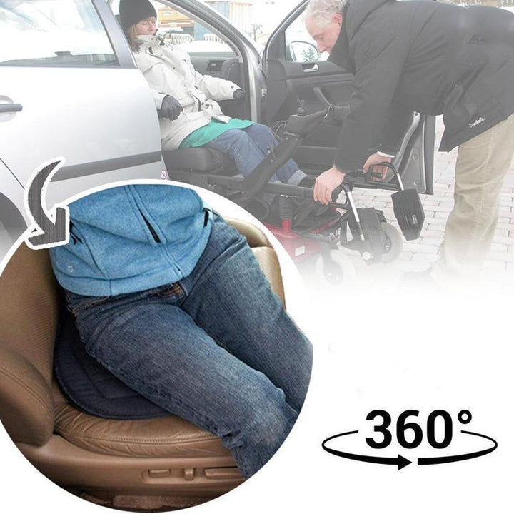 Rotaseat 360° drejelig pude | Ergonomisk & skridsikker | Til bil, kontor & hjem | Rygvenlig & komfortabel