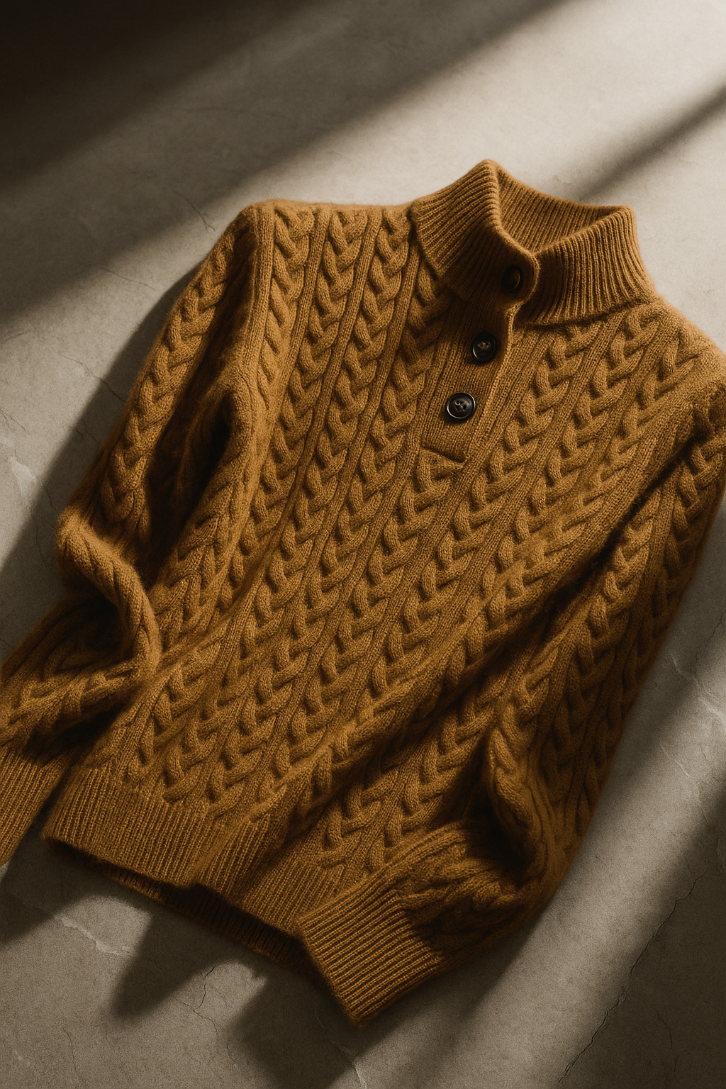 Arden cardigan i kashmir med knapper