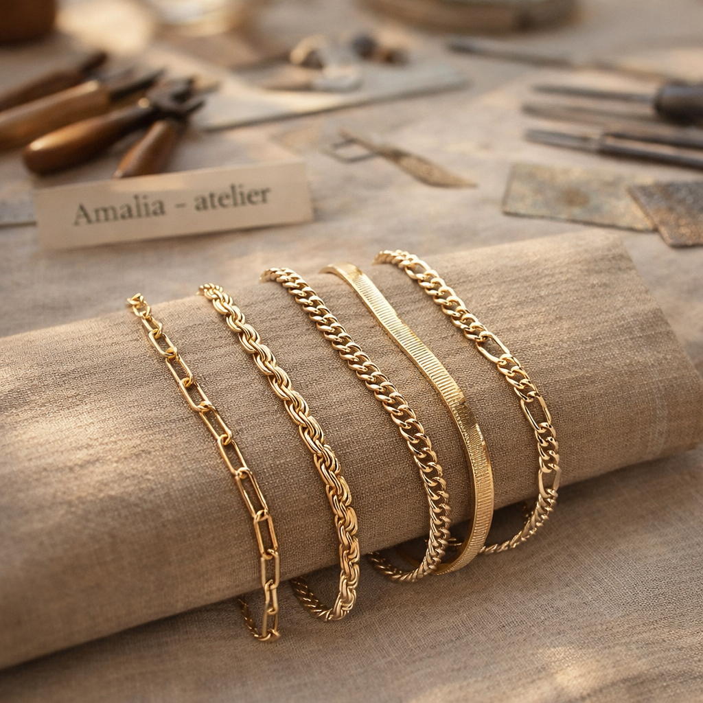 Elise Armbåndssæt i guld – Tidløst &amp; elegant