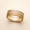 Vintage guldring med zirkonia