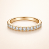 Eterna - Guld moissanitring