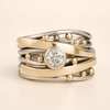 Royal - Vintage Guld Zirkoniaring