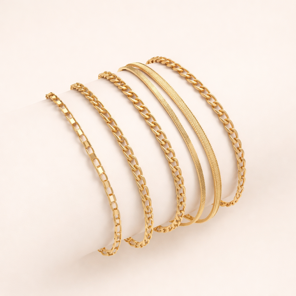 Elise Armbåndssæt i guld – Tidløst &amp; elegant
