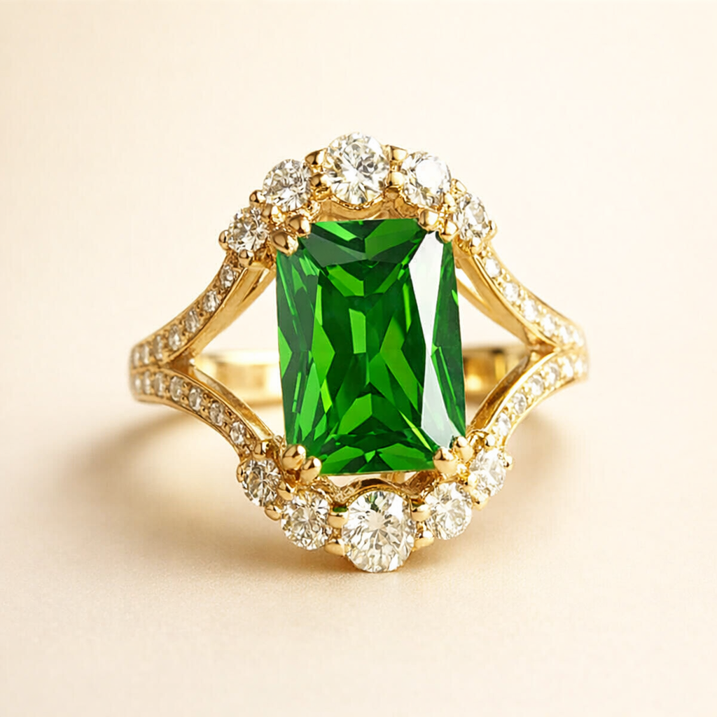 Elegant guldring med raffinerede detaljer