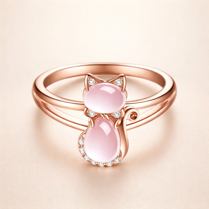 Elegant ring i roseguld med raffineret design