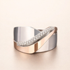 Elegant ring i roseguld med funklende zirkonia