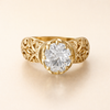 Minimalistisk ring med hvid zirkonia