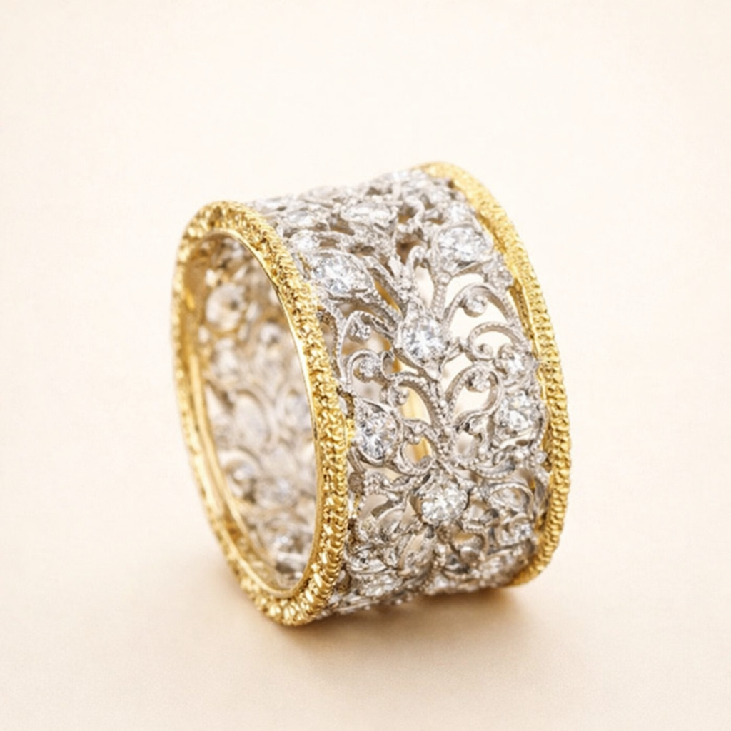 Elegant zirkonia vedbendring