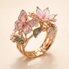 Elegant zirkoniaring med sommerfugledesign