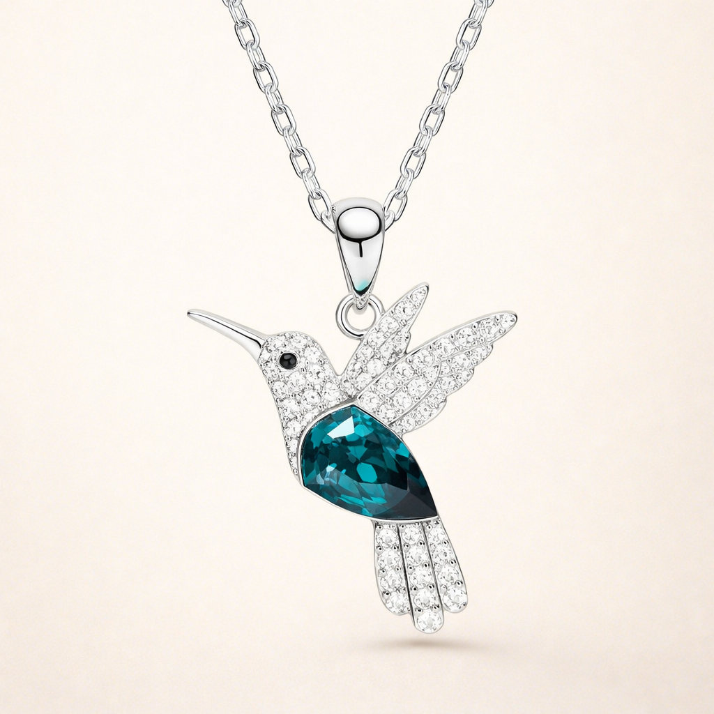 Hummingbird Sparkle Halskæde med Zirkonia