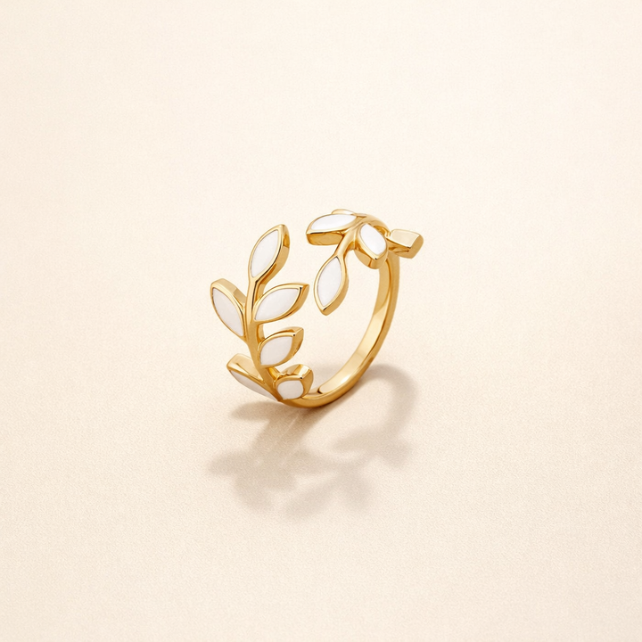 Guld Blad Ring