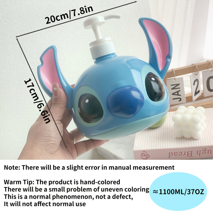 Shampoodispenser i PVC med Disney Stitch – perfekt til badeværelse og køkken