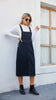 Dame midi denimforklædekjole