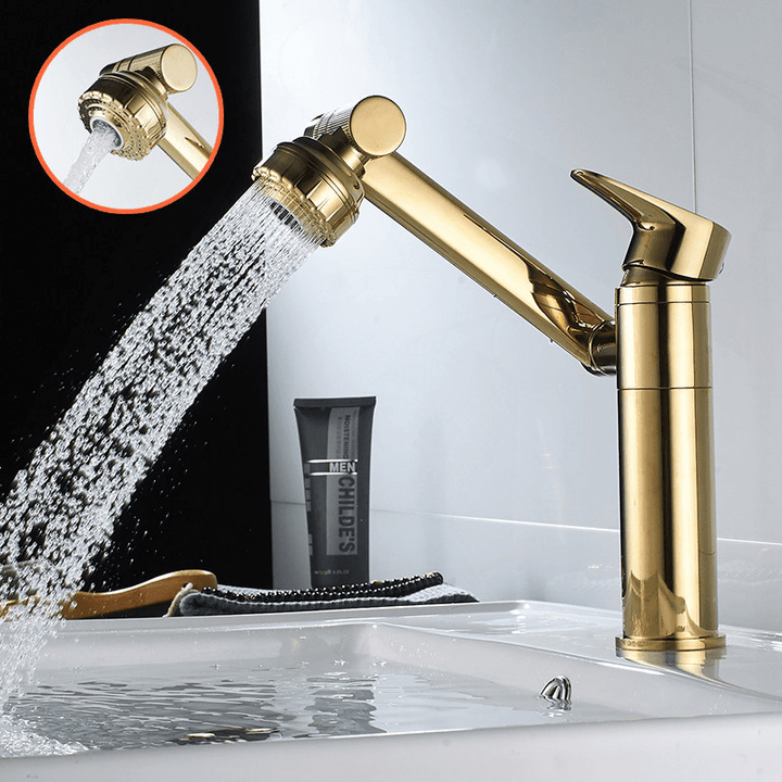 FLEXISPOUT – Fleksibel 360° vandhane med spray-funktion til håndvasken