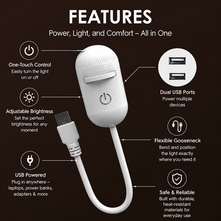 2-i-1 stjerneprojektor og varmt natlys med udskiftelige folier, USB-drevet