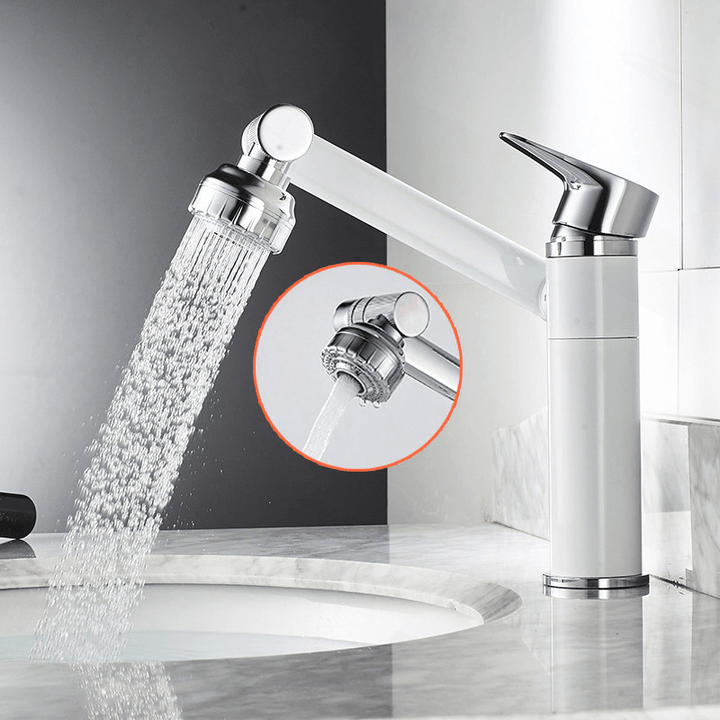 FLEXISPOUT – Fleksibel 360° vandhane med spray-funktion til håndvasken