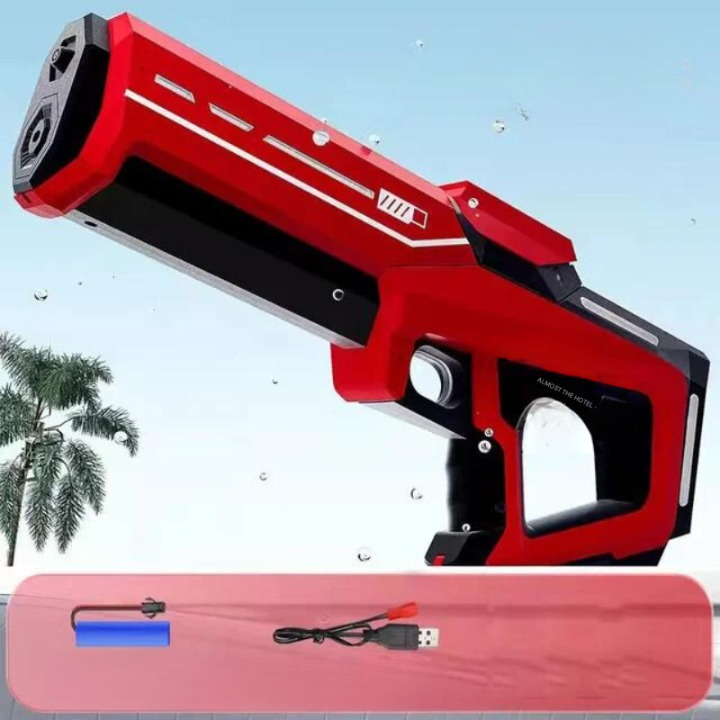 Automatisk vandpistol med 1L tank og 10 m rækkevidde – Ren sommersjov