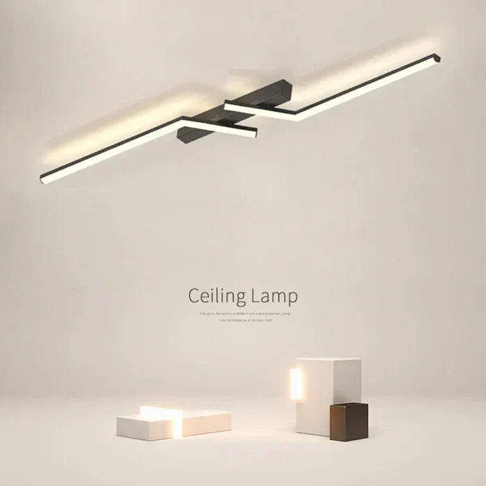 Moderne LED-loftlampe – Geometrisk lampe