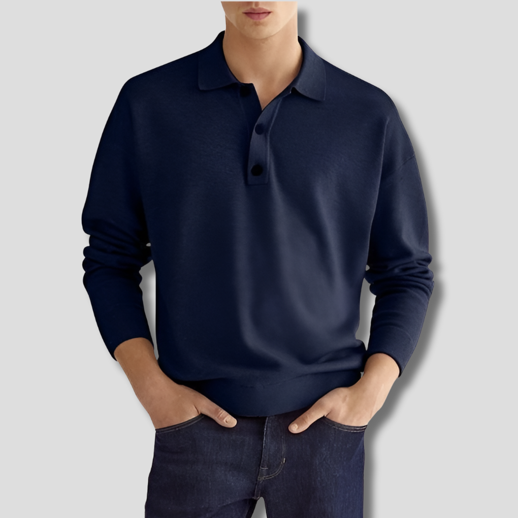 Herre bomuldspoloshirt