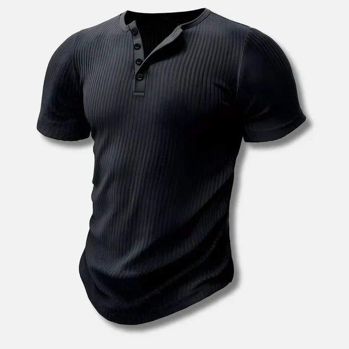 Henley T-shirt med slim fit