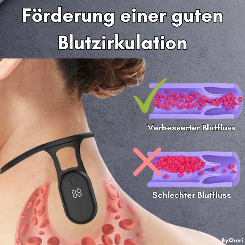 Ultralyds-lymfedrænage-massageapparat til nakken