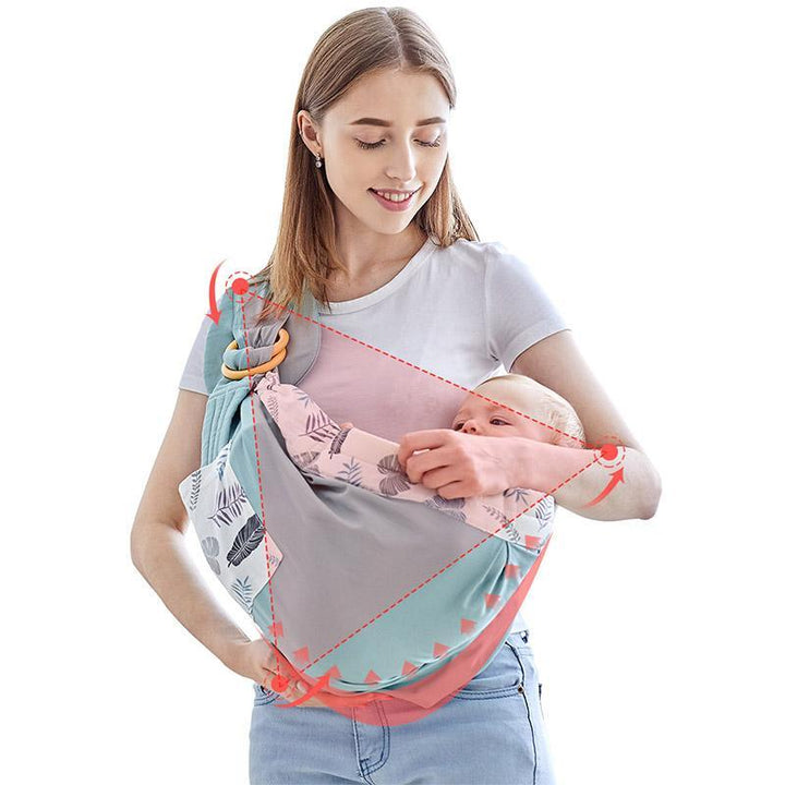 Multifunktionel babybæresele med ammefunktion i bomuld – 0 til 36 måneder