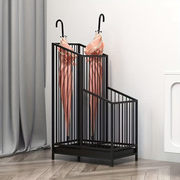 Elegant paraplystativ i jern – Holdbart og praktisk til hjemme- og erhvervsbrug