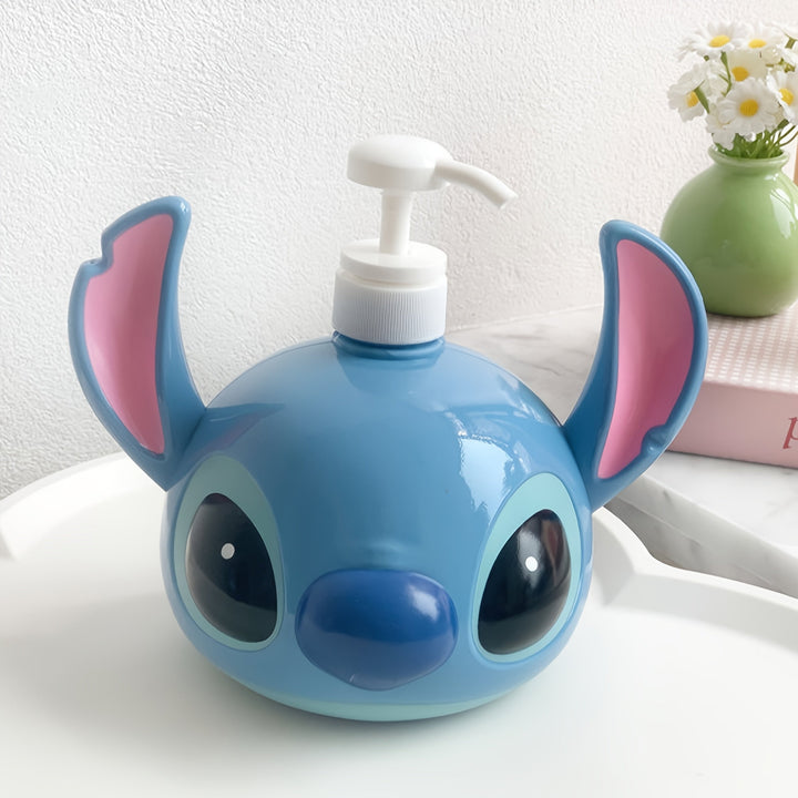 Shampoodispenser i PVC med Disney Stitch – perfekt til badeværelse og køkken
