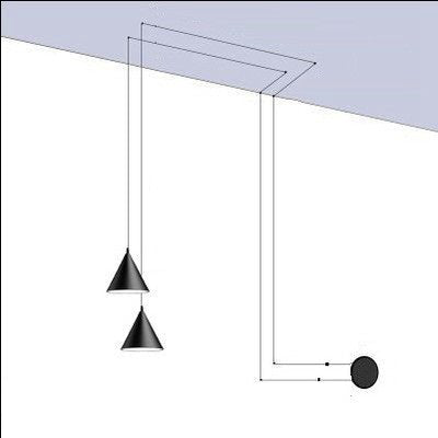 Moderne pendellampe | Minimalistisk metaldesign