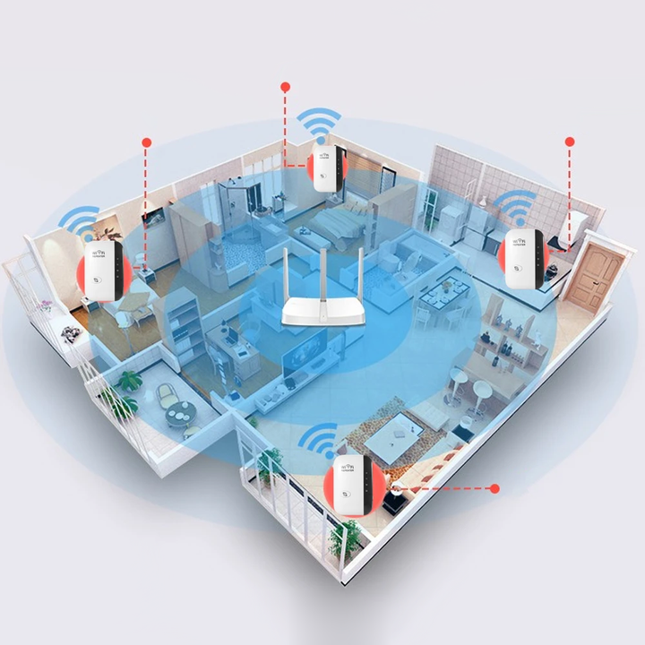 Trådløs WiFi-repeater - NetBlaze