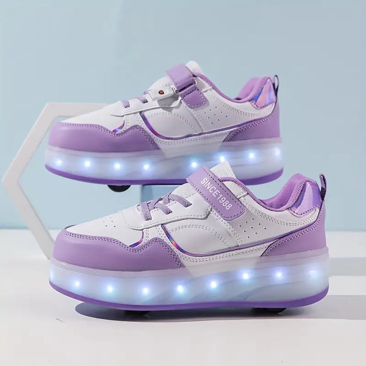 Glid af sted i stil med Velo – sneakers med hjul og lysende såler