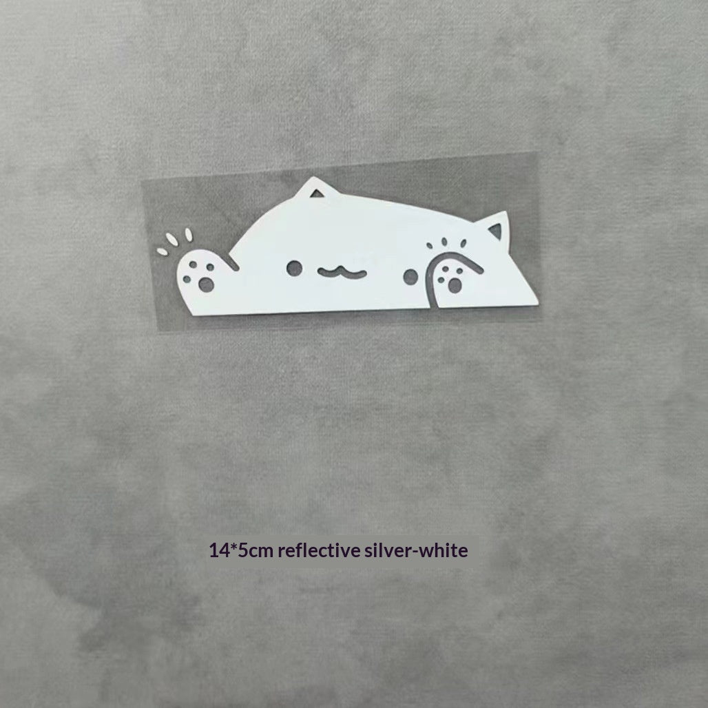 Cat Knocking On Window Car Sticker Kitten Decal For Auto Windows Scratch Covering Pet Decor Vinyl Adhesive Automotive Decal