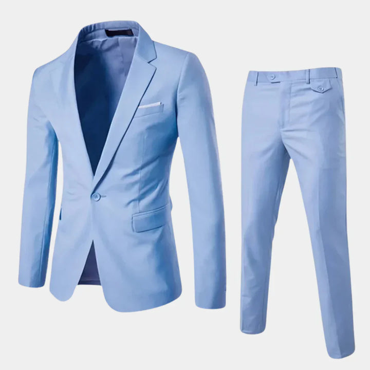 Elegant herrejakkesæt med blazer og bukser