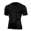 Kompressions-fitness-T-shirt til mænd – åndbar, elastisk, faconformende sporttop