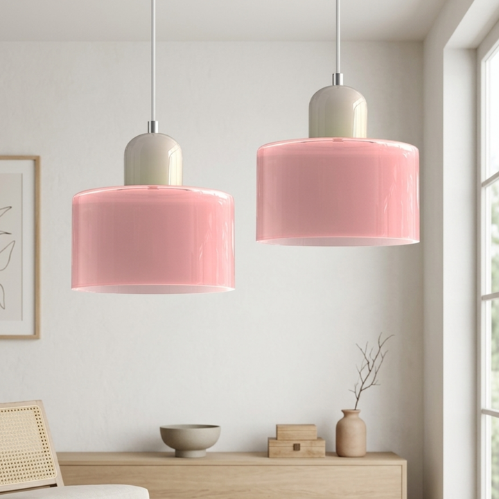 Ringformet hængelampe med udvidet halo-design