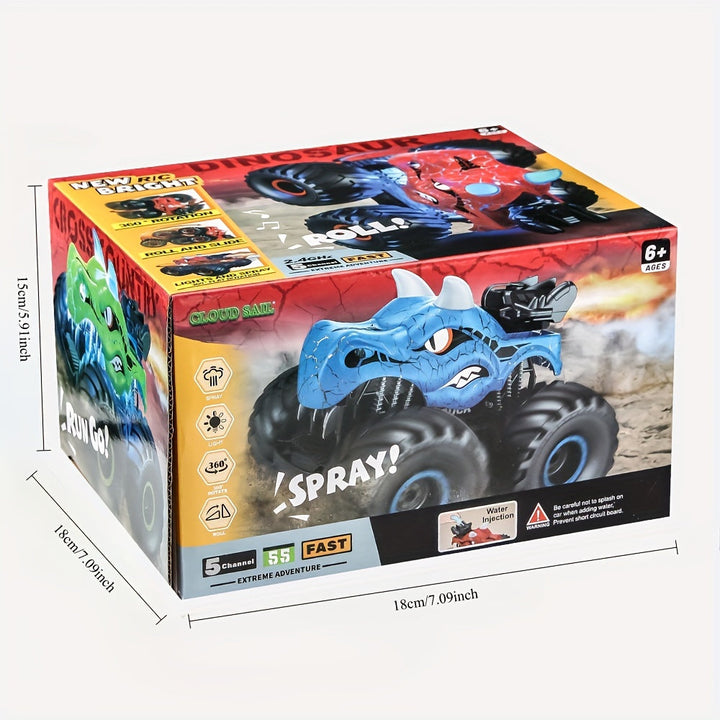 DinoBlaze stuntbil - spektakulær RC-monstertruck med røg og lys