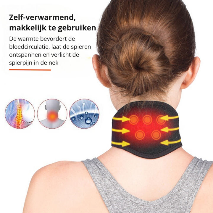 VitalTherm nakkekrave | Med turmalin & magneter | Selvopvarmende & smertelindring