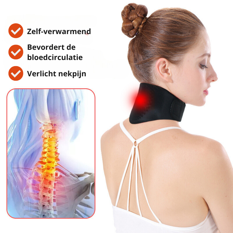 VitalTherm nakkekrave | Med turmalin & magneter | Selvopvarmende & smertelindring