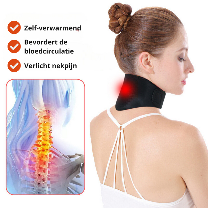 VitalTherm nakkekrave | Med turmalin & magneter | Selvopvarmende & smertelindring