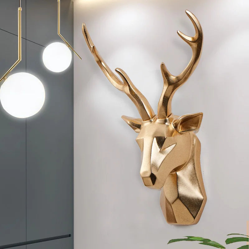 3D-hjortehovedskulptur til en majestætisk stemning – RegalDeer