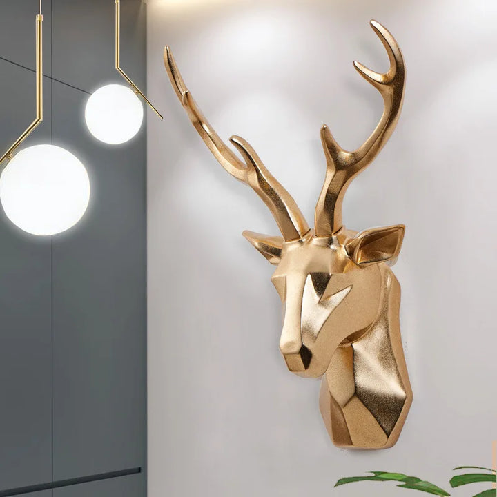 3D-hjortehovedskulptur til en majestætisk stemning – RegalDeer
