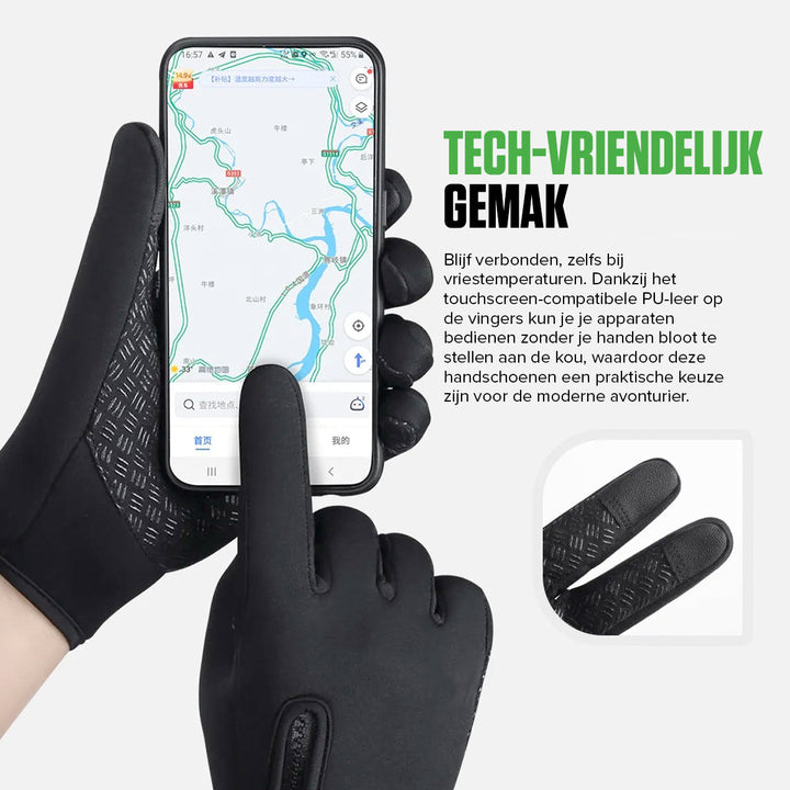 Termohandsker vindtætte - varme og kompatible med gadgets