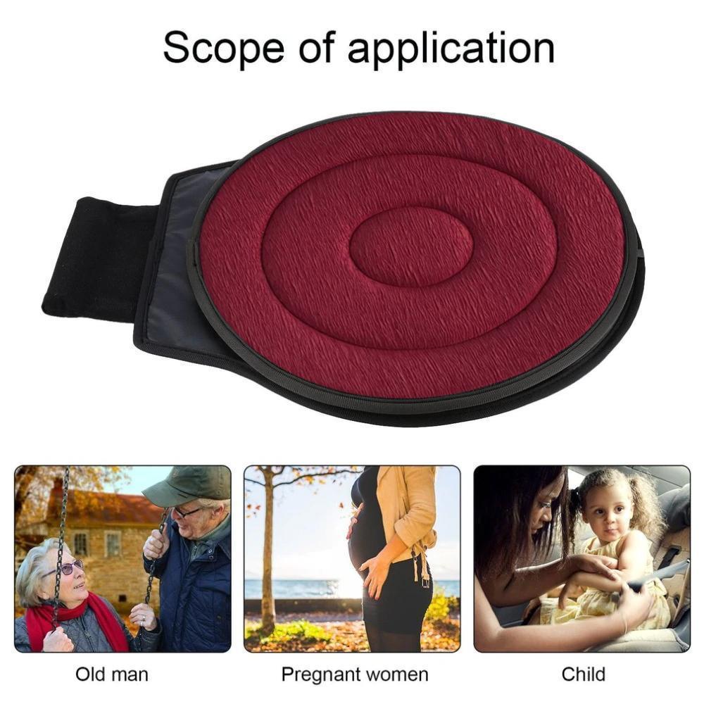 Rotaseat 360° drejelig pude | Ergonomisk & skridsikker | Til bil, kontor & hjem | Rygvenlig & komfortabel